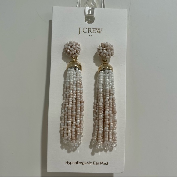 J. Crew Factory | NWT Beaded Tassel Earrings - Picture 5 of 5